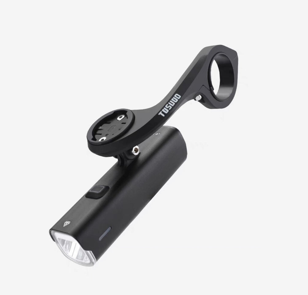Out Front Mount Compatible with Garmin Bike GPS Computer - Light Holder Camera Bracket - Bicycle Combo Extended Mount Road MTB Accessories