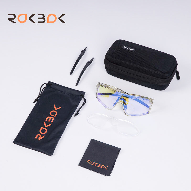 TR Frame Color-Changing Cycling Sunglasses with Oil-Proof Lens