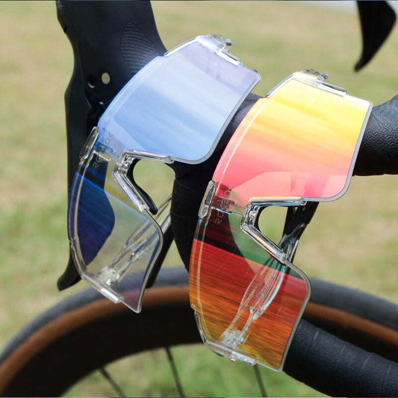 Cycling Sunglasses with 3D Metal Logo TR90 Lightweight
