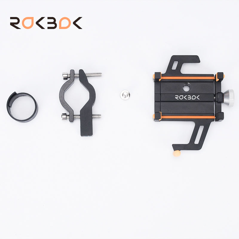 Alloy Bicycle Phone Holder - Black Orange|Bicycle Handlebar Mobile Phone Holder Mount
