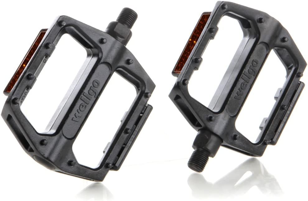 Wellgo Alloy BMX Mountain Bike /Road Bike Pedal Black/Silver