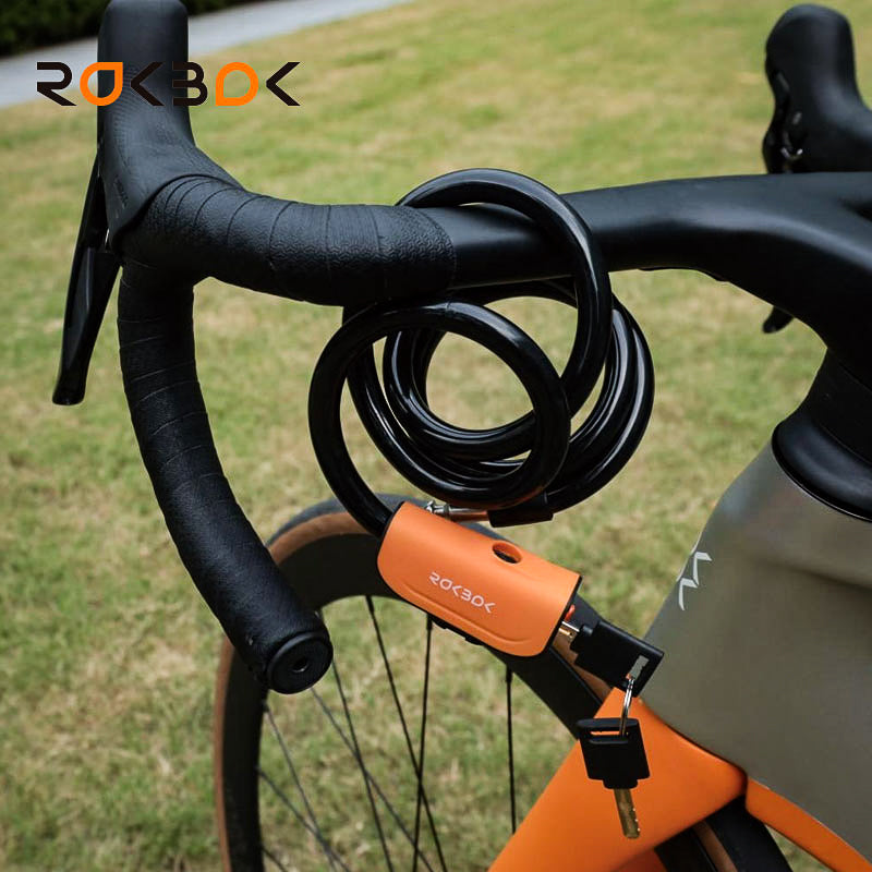 RokBok Durable Zinc Alloy Bike Lock with ABS Shell - Black