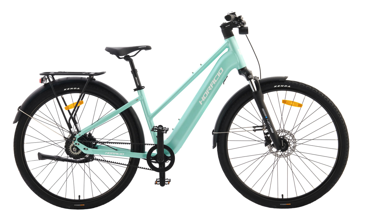 Horacio Serenio Step Through Gates Belt-Drive Electric Bike – Automatic Gear Shifting E-Bike